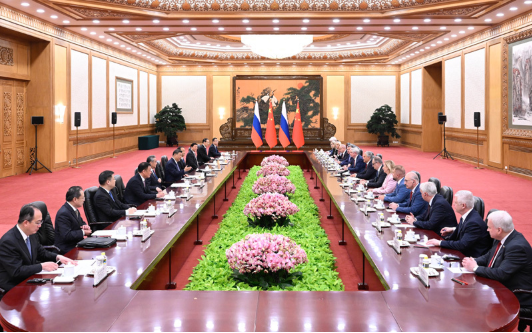 习近平会见俄罗斯国家杜马主席沃洛金2