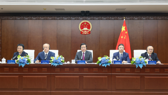 应勇视频出席第七次金砖国家总检察长会议并作主旨发言1